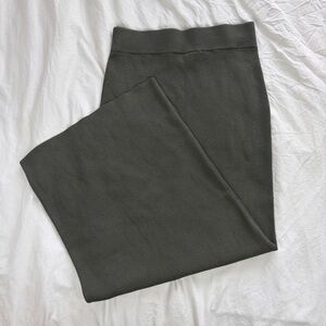 Open edit Women's Knit Pencil Skirt - Dark Olive